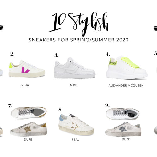 Stylish sneakers for spring and summer